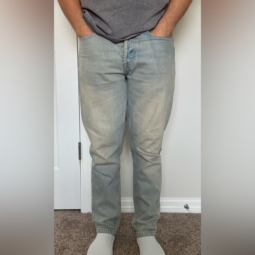 Zara Men's Washed Denim Jeans